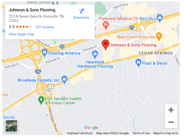 Johnson & Sons Flooring location in Knoxville, TN